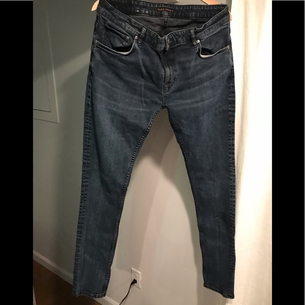 Nudie Jeans Skinny Lin Black yard. 36Wx34L